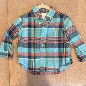 GUC Ralph lauren Madras shirt 18 months